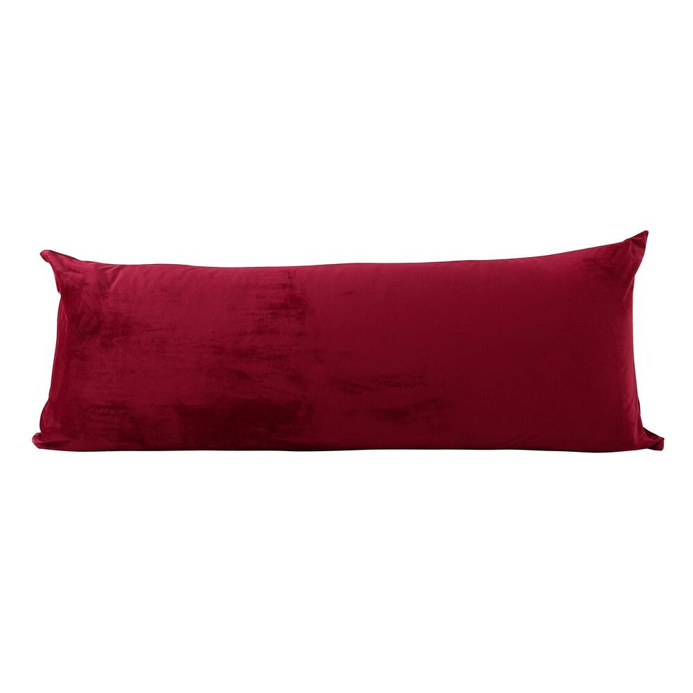 2549 Soft Micromink Body Pillow Cover 21''x54'' Wine 100% Polyester